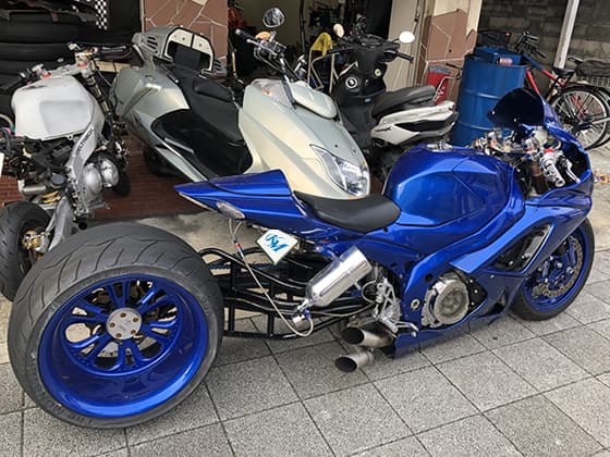 大阪モーターサイクルシー2022優勝バイク塗装6